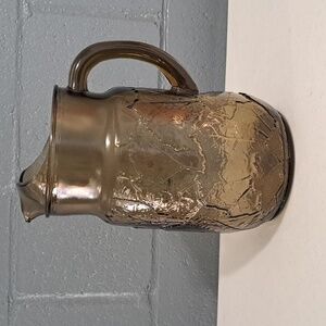 Vintage brown glass picture